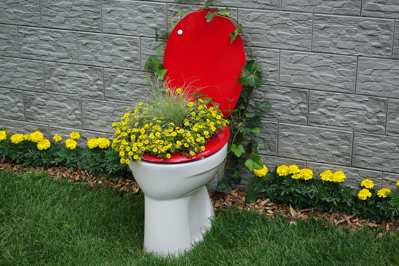 Flower, Toilet