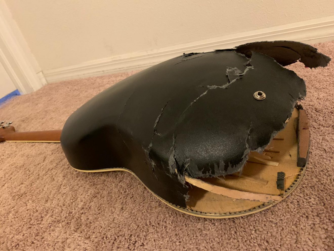 I Ran Over My Guitar. Yes, I Really Did...