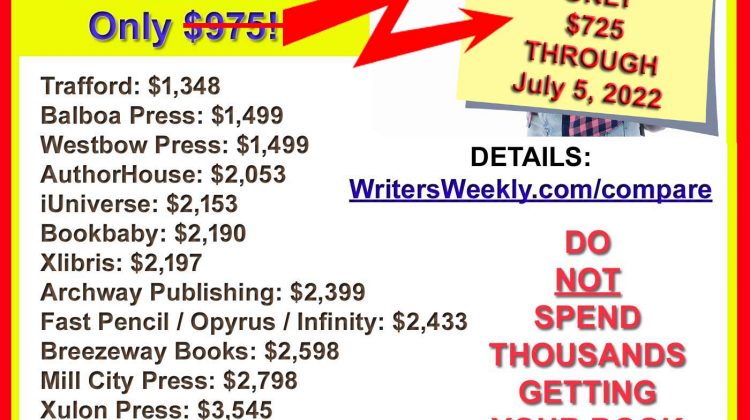 HUGE 4th of July BOOK PUBLISHING PACKAGE SALE!! Get $250 off our most popular book publishing packages!!