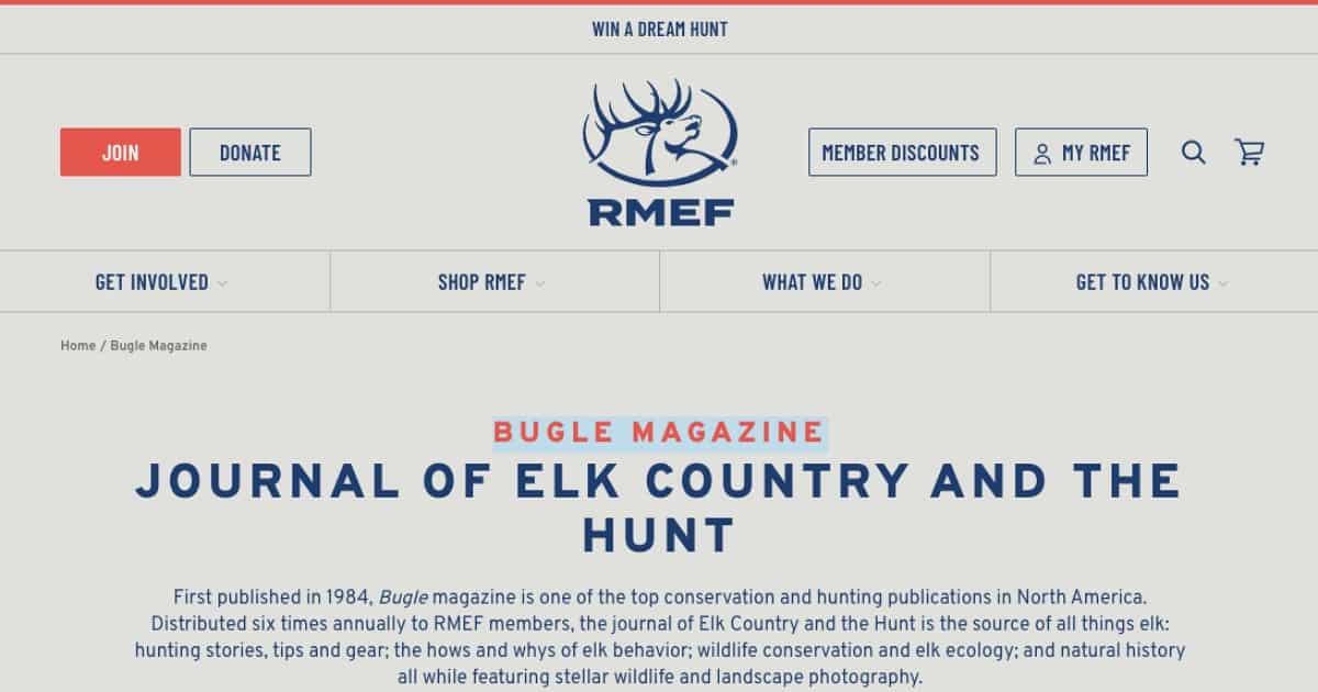 Rocky Mountain Elk Foundation/Bugle Magazine