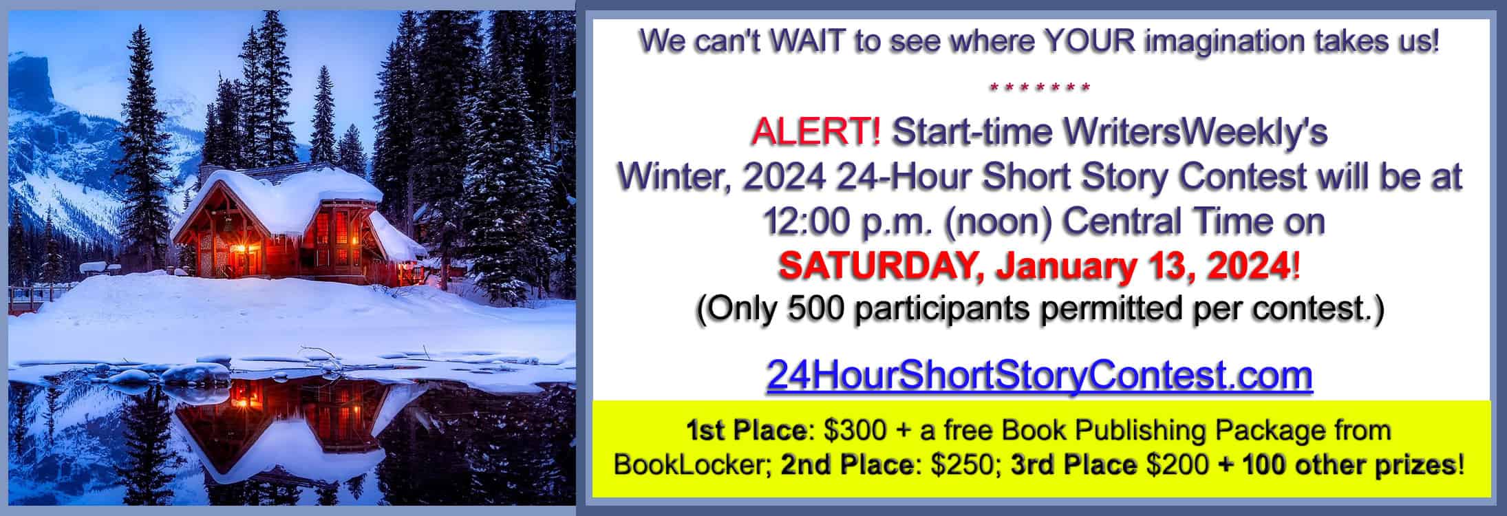 Fall 2023 24 Hour Short Story Contest