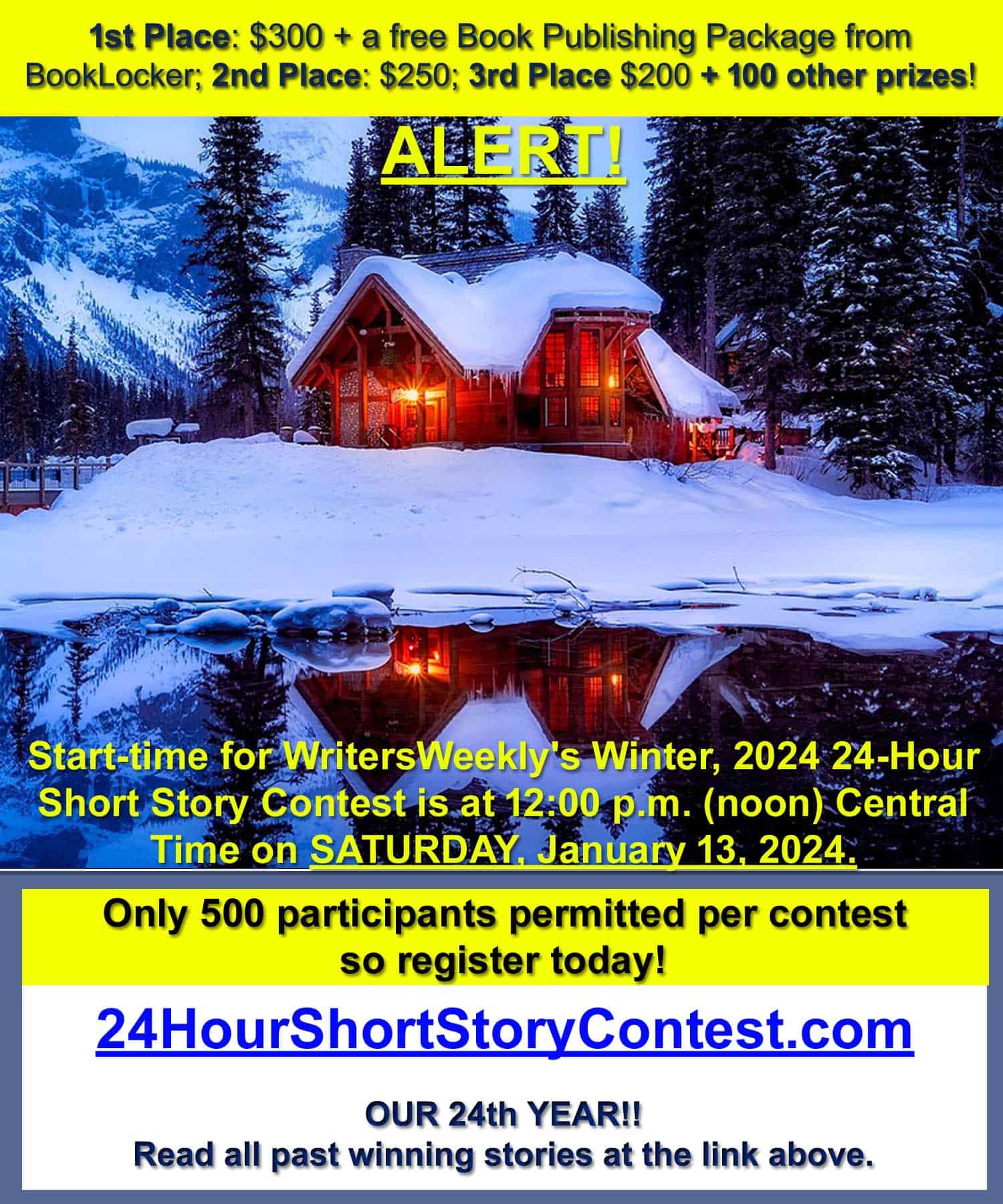 LAST CHANCE! THIS SATURDAY!! What will the Winter, 2024 24-Hour Short Story Contest topic be?!?!