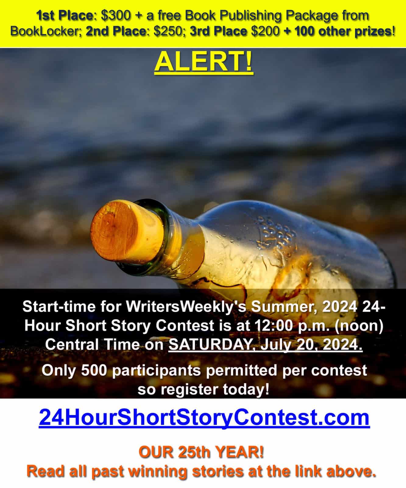 LAST CHANCE! THIS SATURDAY!! What will the Summer, 2024 24-Hour Short Story Contest topic be?!?!