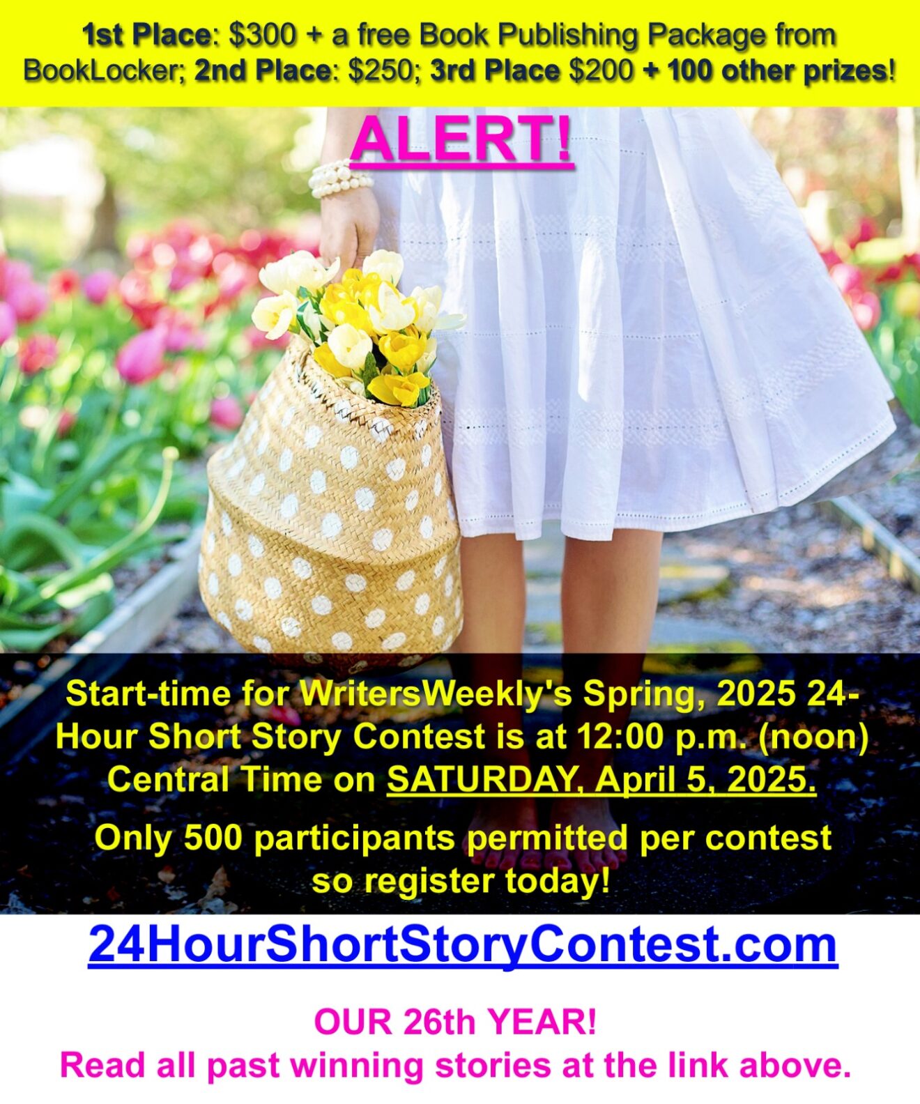 LAST CHANCE! THIS SATURDAY!! What will the Spring, 2025 24-Hour Short Story Contest topic be?!?!