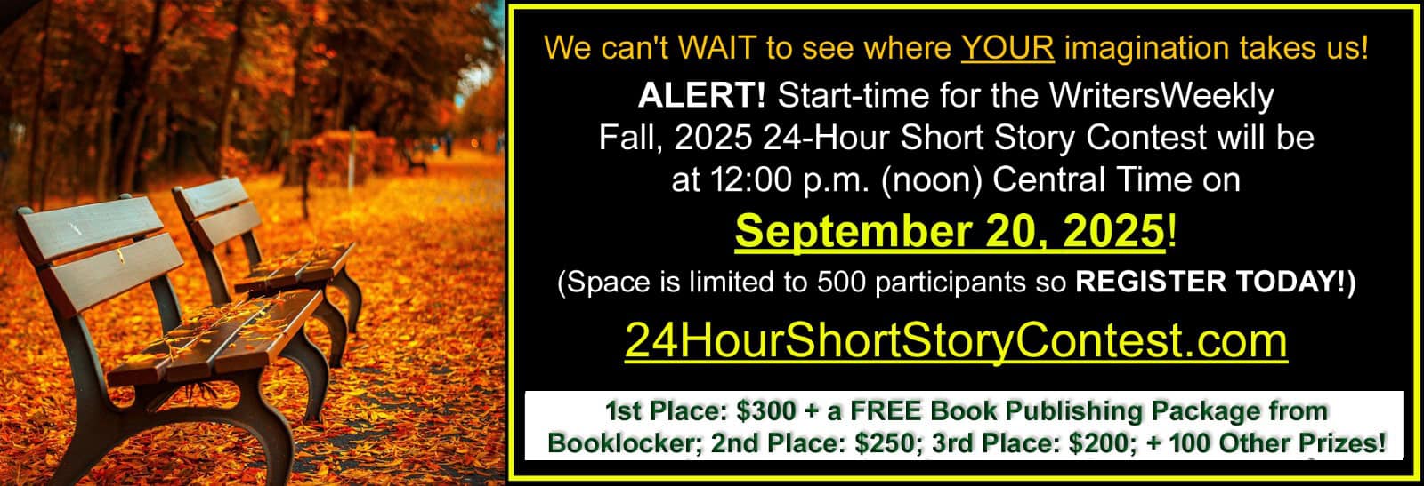 Fall 2023 24 Hour Short Story Contest