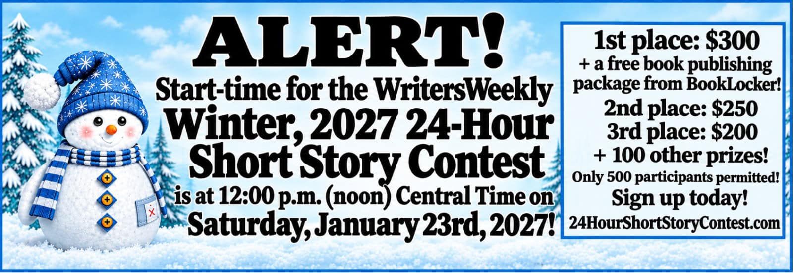 Summer 2026 24 Hour Short Story Contest